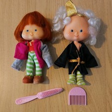 Vintage Strawberry Shortcake Dolls 1980s with Combs Very Good Condition [L1]