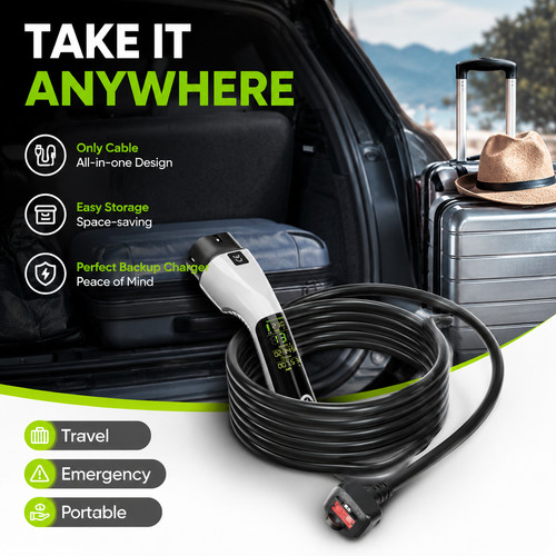 Portable charger type 3 - ev,