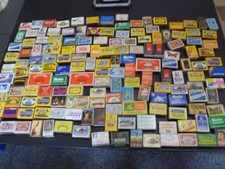 Vintage Matchbox Collection Lot of Approx 158 Empty Match Boxes Various Makers