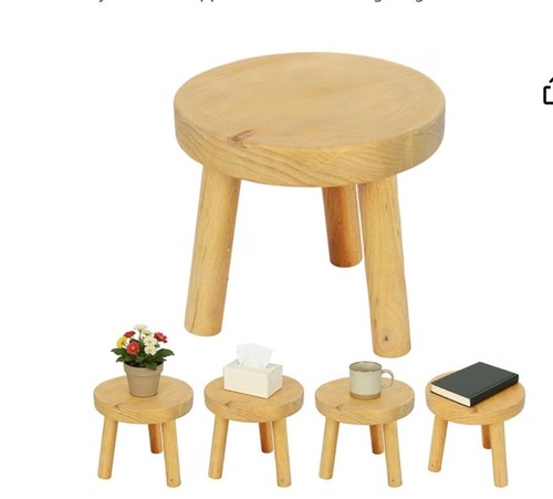 Small wooden stool removable - wooden,