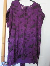 Purple cover up dress with slip size 28 Rogers +Rogers