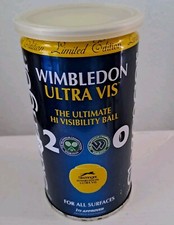 Slazenger Wimbledon Ultra Vis Limited Edition 2 Tennis Balls Wimbledon 2000 NEW