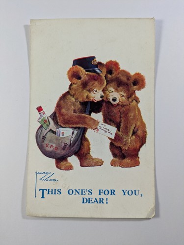 Lawson wood postcard 1945 - lawson,