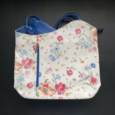 Borse in Pelle Genuine Leather floral Handbag/Shoulder Bag - Made in Italy - VGC