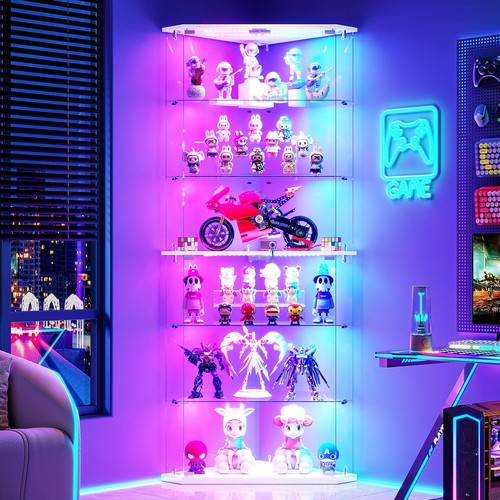 Corner glass display - glass,