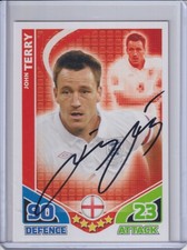 2010 TOPPS MATCH ATTAX CARDS HAND SIGNED AUTO AUTOGRAPH JOHN TERRY