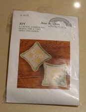 Pincushion (2-sided) Crewel Embroidery Design Kit - 'Joy'
