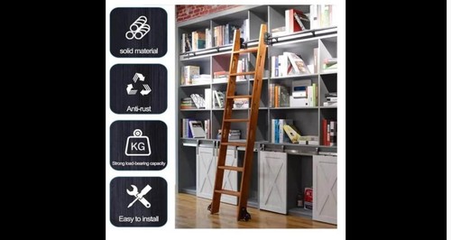 Rolling library ladder track - rolling,