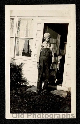 Old man white hair mustache - man,