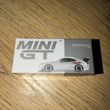 Nissan Silvia Top Secret Silver RHD Mini GT MGT00545R 1:64 Scale