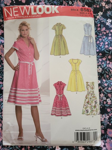 New look 6587 sewing pattern - new,