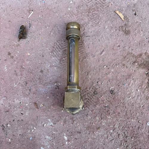 Vintage brass oil - brass,