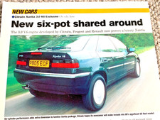 CITROEN XANTIA 3.0 V6 LAUNCH - COLLECTIBLE ORIGINAL CLASSIC CAR ROAD TEST REVIEW