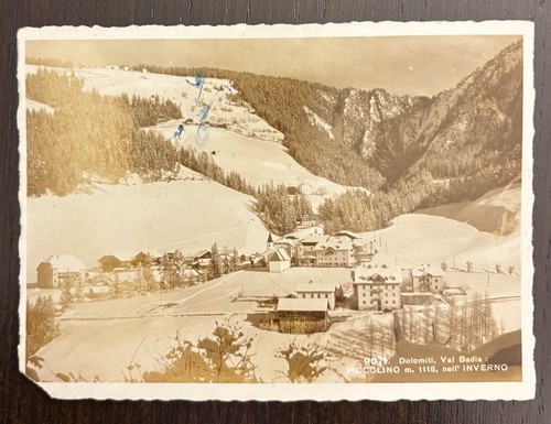 Old photo postcard val badia - photo,