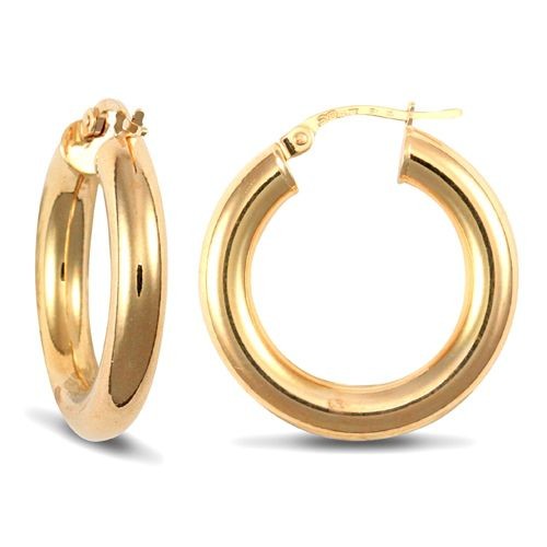 Creole earrings 9ct yellow - 9ct,