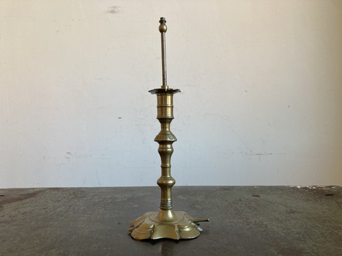 Antique brass lamp - antique, stand