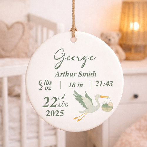 Personalised baby birth stats - birth,