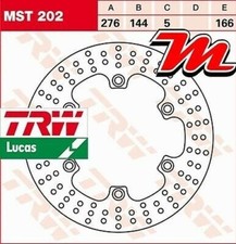 Rear brake disc trw - brake,