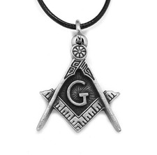 Masonic G Pendant (T Square Compass Freemason symbol)