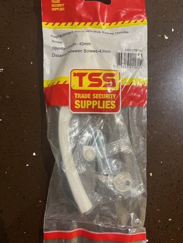 Window handle white tss - handle,