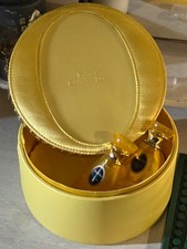 Christian Dior Dolce Vita shower/body Gold Satin Vintage Jewellery/Parfume Box