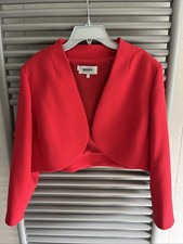 Hobbs cropped red bolero