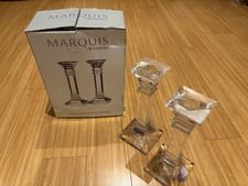 Four 8inch Waterford Candlesticks