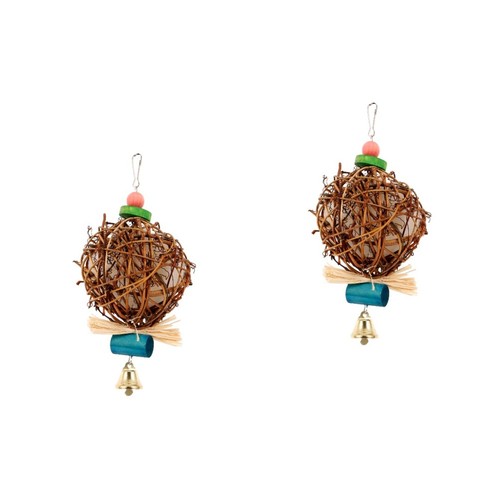 2pcs wooden rattan - 2pcs,