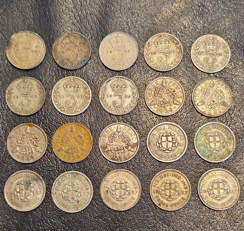 20x silver threepence bundle - 20x,
