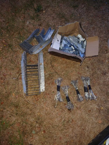 Job lot joist hangers truss - lot, of
