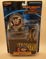 WWF WORLD WRESTLING FEDERATION RING GEAR SERIES 3 RING APRON + TITLE BELT NEW