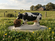 Vintage Holstein Cow Figurine
