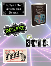 Beetlejuice 5pc 80's Sticker