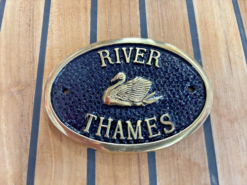 River thames brass - brass, sign
