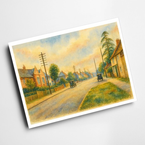 Print brackley road - a4, (a)