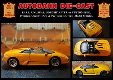 2001/10 LAMBORGHINI MURCIELAGO ROADSTER, RARE 1:64 SCALE DIECAST MODEL SUPERCAR