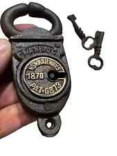 Old Crab Lock Padlock 2 Key