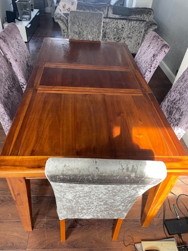 Wooden table and - , 6