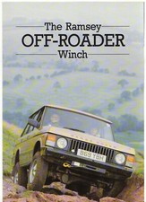 Ramsey Off-Roader Winch Mid 1980s UK Market Foldout Sales Brochure Range Rover