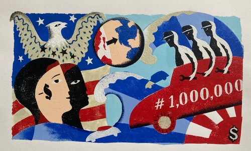Vintage gouache painting - vintage,