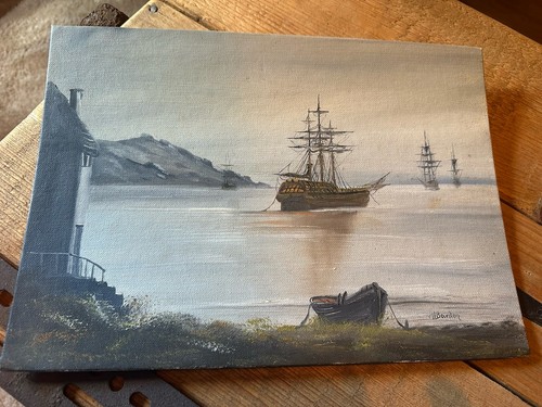 Original tall ships painting - original,