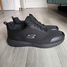 Skechers Work Shoes Trainers Men’s 9 UK 43 EU Black Slip Resistant Kitchen ESD