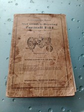 Farmall F-14 Tractor  McCormack - Deering Instruction Book And Wall Charts