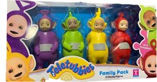 Teletubbies Family Set of Four Chunky Figures Tinky Winky Po NEW