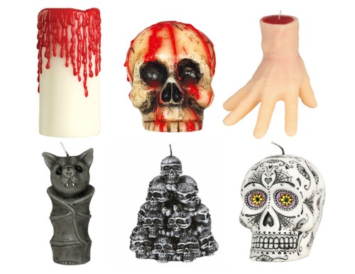 Halloween wax candle - halloween,