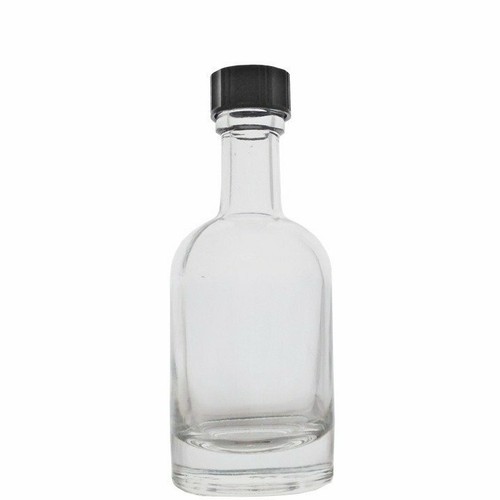 Round bottles glass clear 50ml - glass,
