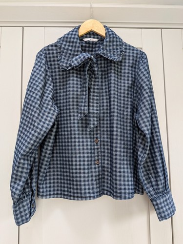 Ladies heavy denim check - ladies,