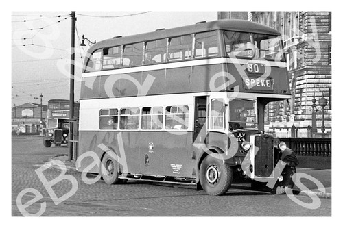 Bus photograph liverpool - liverpool, c.t