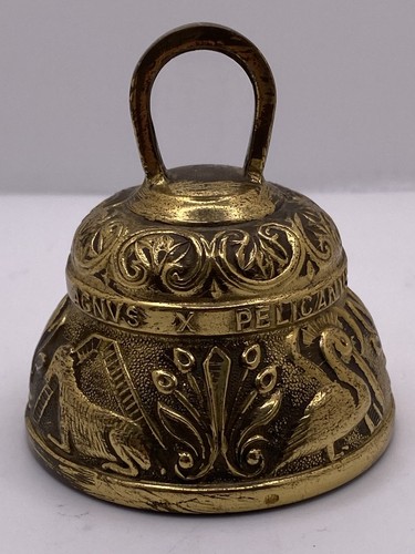 Vintage brass religious bell - vintage,