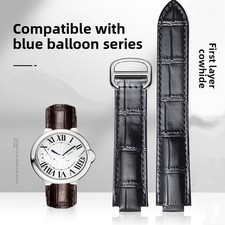 Convex Genuine Leather Watch